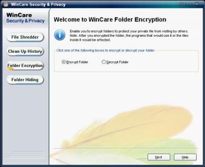 encrypt pc folders
